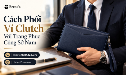 Cách Phối Ví Clutch Với Trang Phục Công Sở Nam