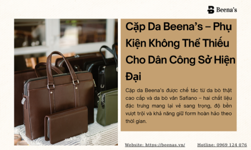Cặp Da  Công Sở Beena’s – Phụ Kiện Không Thể Thiếu Cho Dân Công Sở 