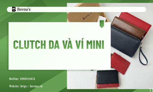 Clutch da và ví mini – Phong cách doanh nhân.