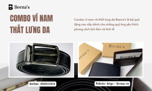Combo ví nam và thắt lưng da