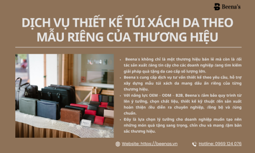 Dịch Vụ Thiết Kế Túi Xách Da Theo Mẫu Riêng Của Thương Hiệu