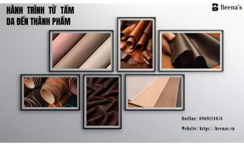 Hành trình từ tấm da đến thành phẩm