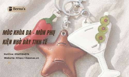 Móc khóa da – Món phụ kiện nhỏ đầy tinh tế