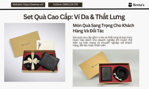Set Quà Ví Da và Thắt Lưng – Quà Sang Trọng Cho Khách Hàng Và Đối Tác