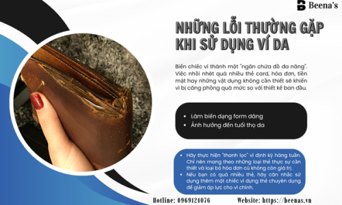 Những Lỗi Thường Gặp Khi Sử Dụng Ví Da