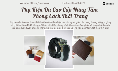 Phụ Kiện Da Cao Cấp Nâng Tầm Phong Cách Thời Trang
