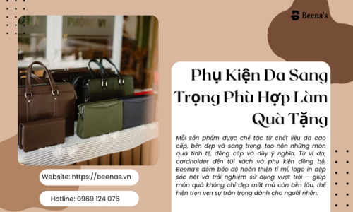 Phụ Kiện Da Sang Trọng Phù Hợp Làm Quà Tặng