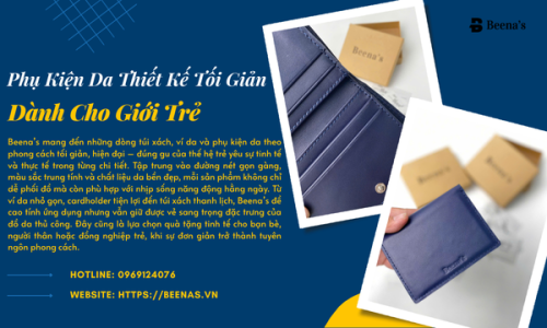 Phụ Kiện Da Thiết Kế Tối Giản Dành Cho Giới Trẻ