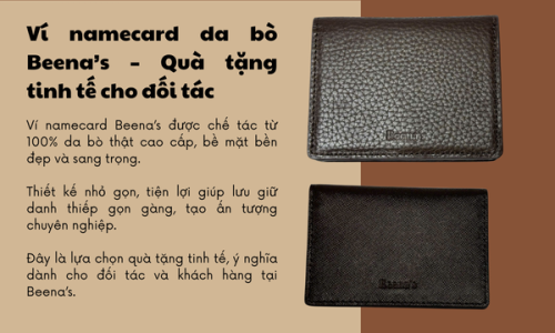 Ví namecard da bò  – Quà tặng tinh tế cho đối tác