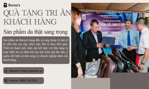 Quà tặng tri ân khách hàng – Sản phẩm da thật sang trọng