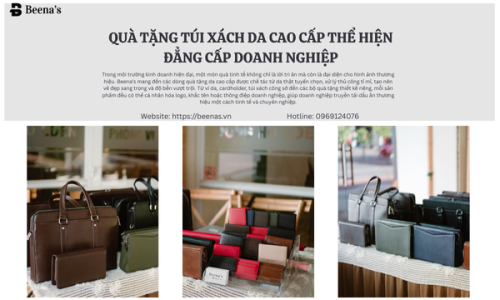 Quà tặng túi xách da cao cấp thể hiện đẳng cấp doanh nghiệp