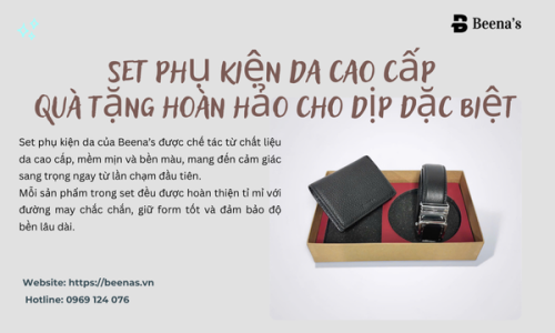 Set phụ kiện da cao cấp – Quà tặng hoàn hảo cho dịp đặc biệt
