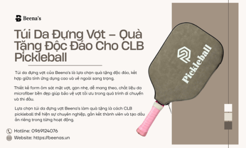 Túi Da Đựng Vợt – Quà Tặng Độc Đáo Cho CLB Pickleball
