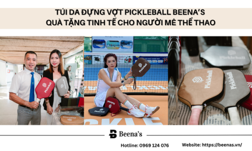 Túi da đựng vợt pickleball quà tặng tinh tế cho người mê thể thao