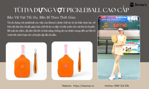 Túi Da Đựng Vợt Pickleball – Bảo Vệ Vợt Tối Ưu, Bền Bỉ Theo Thời Gian