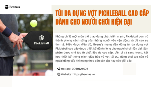 Túi Da Đựng Vợt Pickleball Cao Cấp Dành Cho Người Chơi Hiện Đại