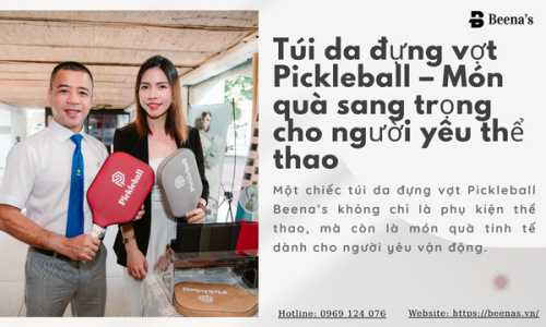 Túi da đựng vợt Pickleball – Món quà sang trọng cho người yêu thể thao