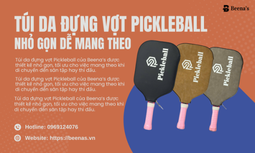 Túi Da Đựng Vợt Pickleball Nhỏ Gọn Dễ Mang Theo
