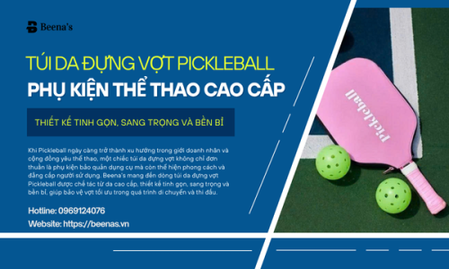 Túi Da Đựng Vợt Pickleball – Phụ Kiện Thể Thao Cao Cấp