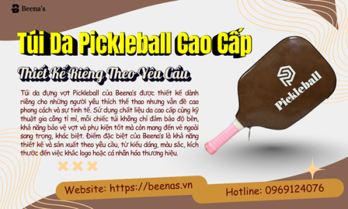 Túi Da Đựng Vợt Pickleball Cao Cấp Thiết Kế Riêng Theo Yêu Cầu