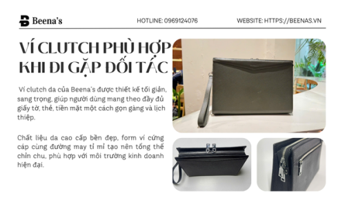 Ví Clutch Phù Hợp Khi Đi Gặp Đối Tác