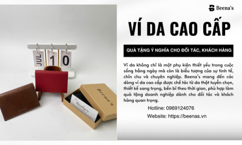 Ví da cao cấp – Quà tặng ý nghĩa cho đối tác, khách hàng