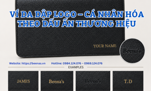 Ví Da Dập Logo – Cá Nhân Hóa Theo Dấu Ấn Thương Hiệu