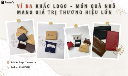 Ví da khắc logo – Món quà nhỏ mang giá trị thương hiệu lớn