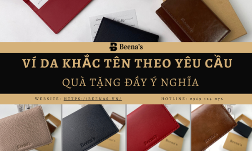 Ví da khắc tên theo yêu cầu – Quà tặng đầy ý nghĩa