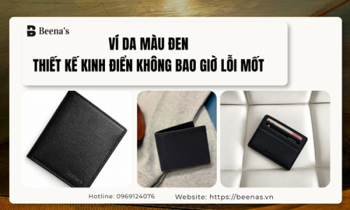 Ví Da Màu Đen – Thiết Kế Kinh Điển Không Bao Giờ Lỗi Mốt