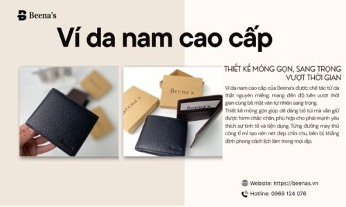 Ví da nam cao cấp – Thiết kế mỏng gọn, sang trọng vượt thời gian