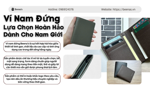 Ví Nam Đứng  – Lựa Chọn Hoàn Hảo Dành Cho Nam Giới 