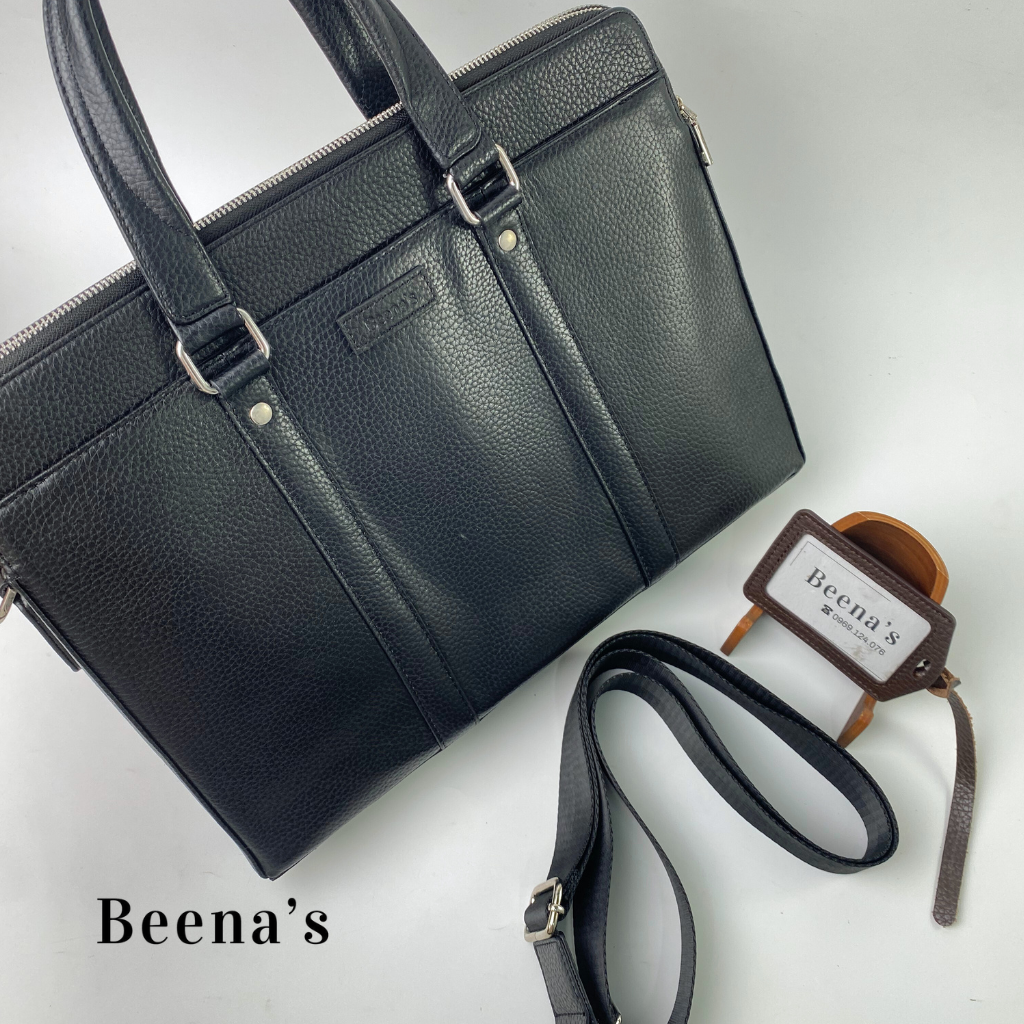 Túi xách da công sở double zip