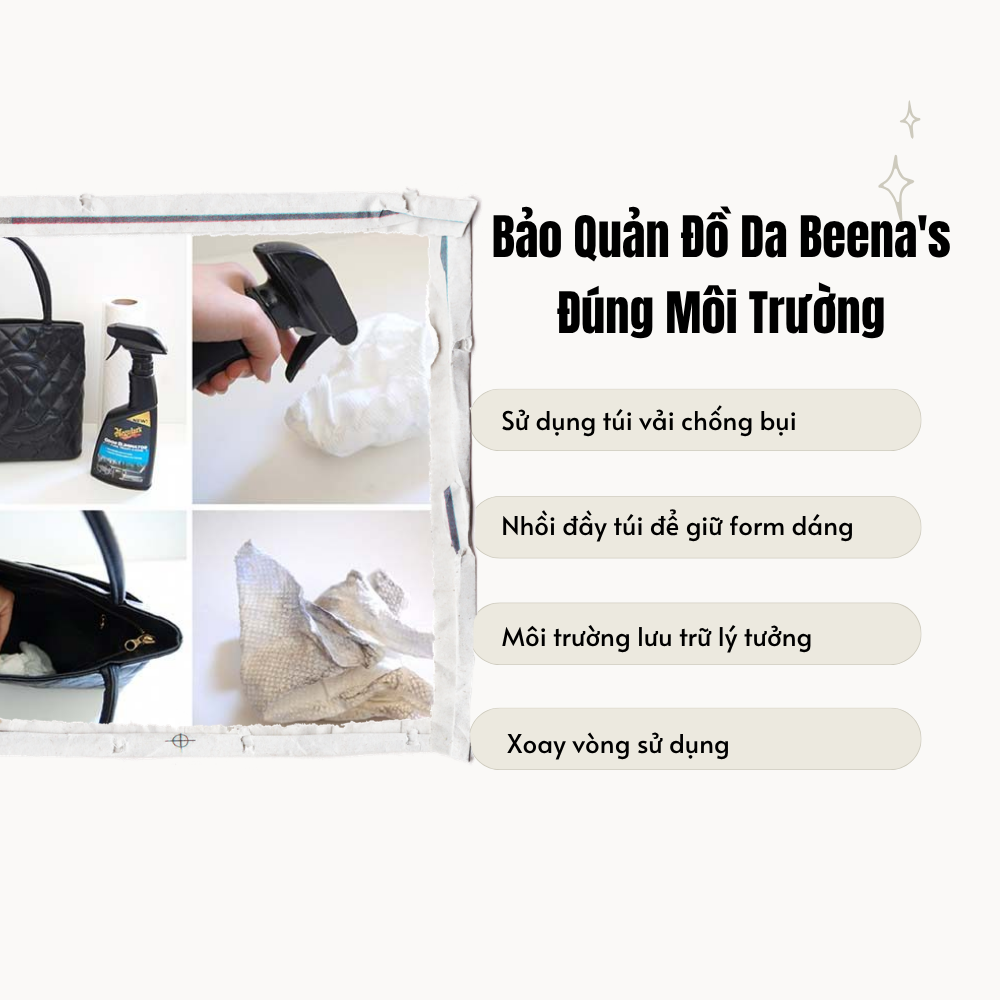 Bảo Quản Đồ Da Beena's Đúng Cách