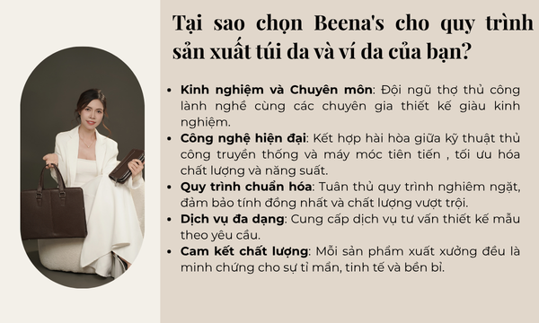 Quy Trình Sản Xuất Túi Xách Và Ví Da Chuyên Nghiệp