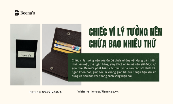 Chiếc ví lý tưởng nên chứa bao nhiêu thứ?