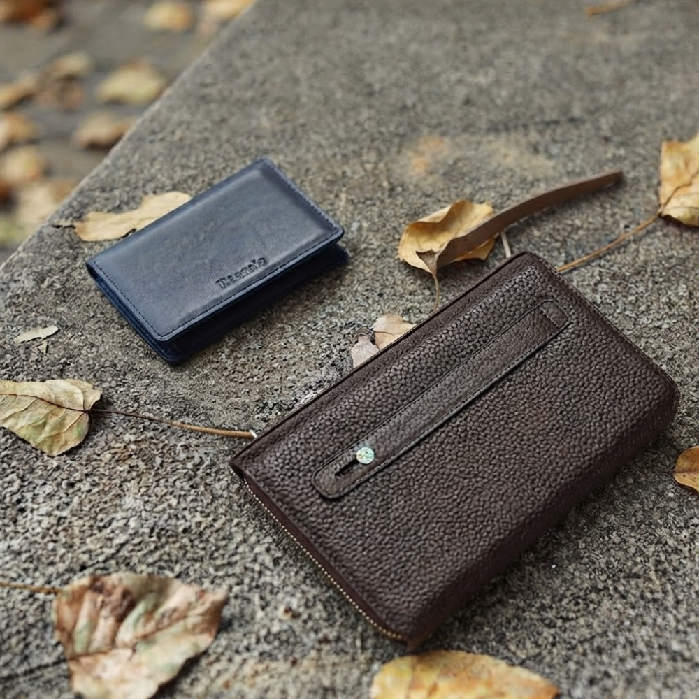 Clutch da và ví mini – Phong cách doanh nhân.