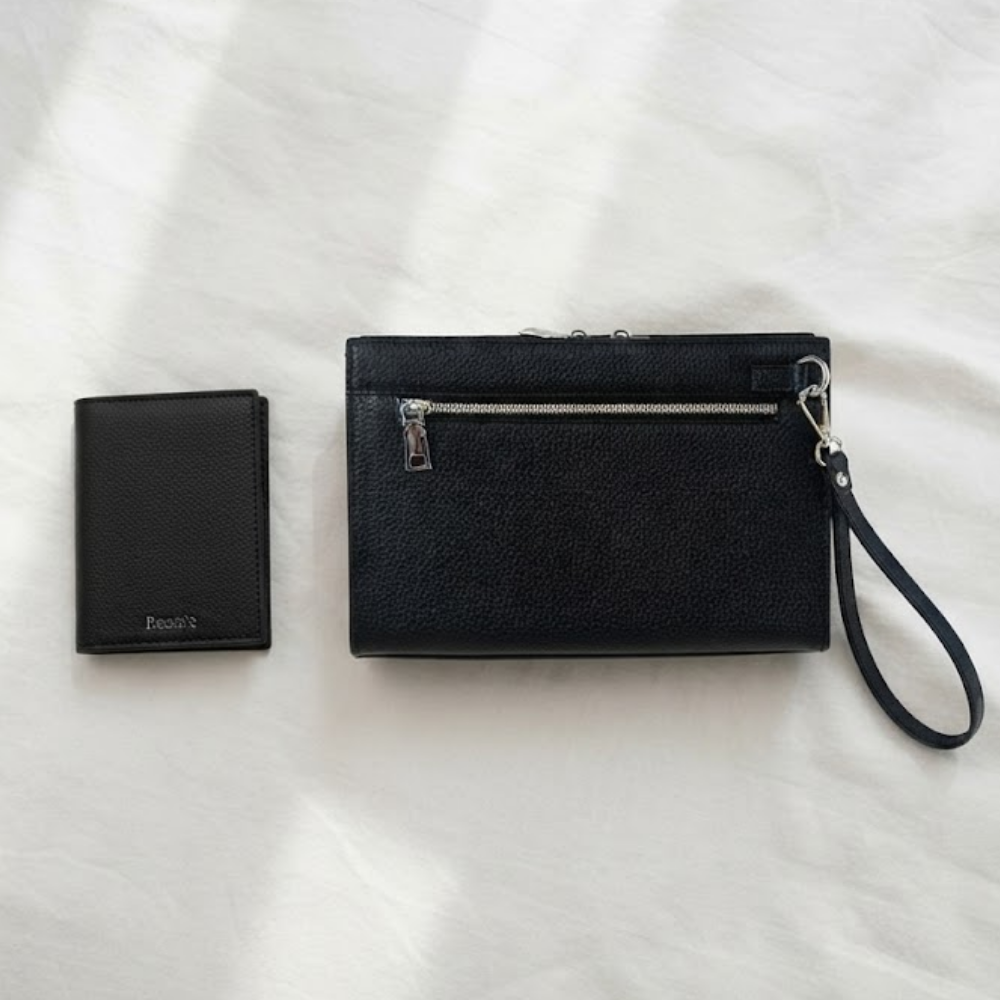 Clutch da và ví mini – Phong cách doanh nhân.