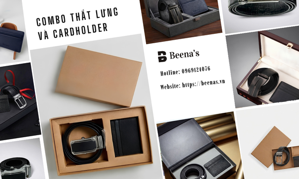 Combo thắt lưng và cardholder – Quà tặng dành cho khách hàng VIP