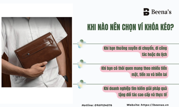 Khi nào nên chọn ví khóa kéo?