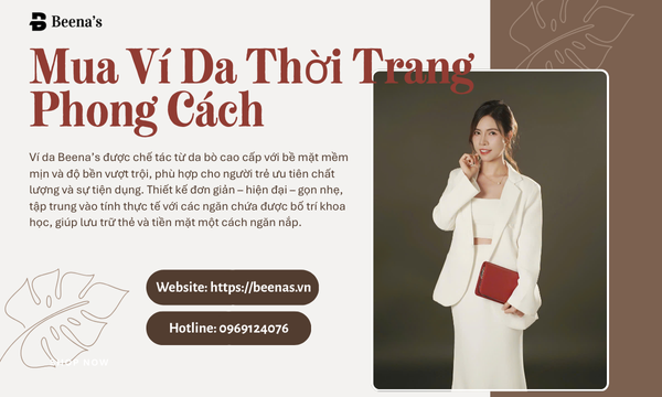 Mua ví da thời trang phong cách 