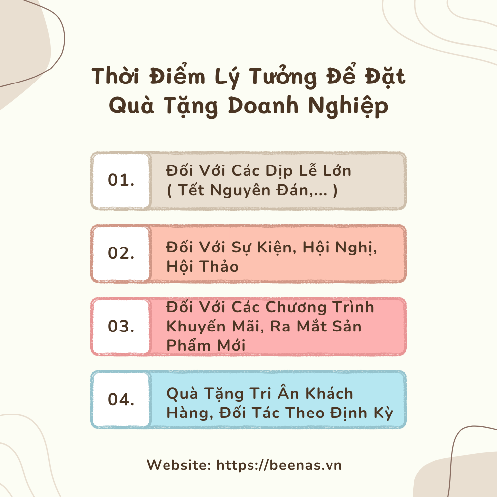 Nên đặt quà tặng doanh nghiệp trước bao lâu