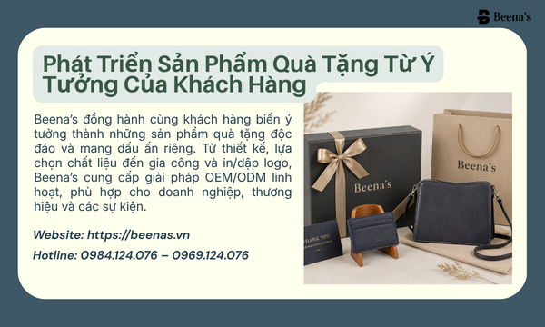 Phát Triển Sản Phẩm Quà Tặng Từ Ý Tưởng Của Khách Hàng