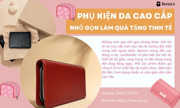 Phụ kiện da cao cấp nhỏ gọn làm quà tặng tinh tế
