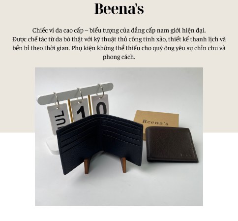 Phụ kiện ví da thiết kế tối giản dành cho giới trẻ 