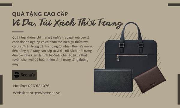 Quà tặng cao cấp - Ví da, túi xách thời trang 