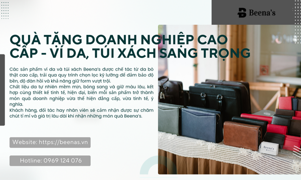 Quà tặng cáo cấp ví da túi xách