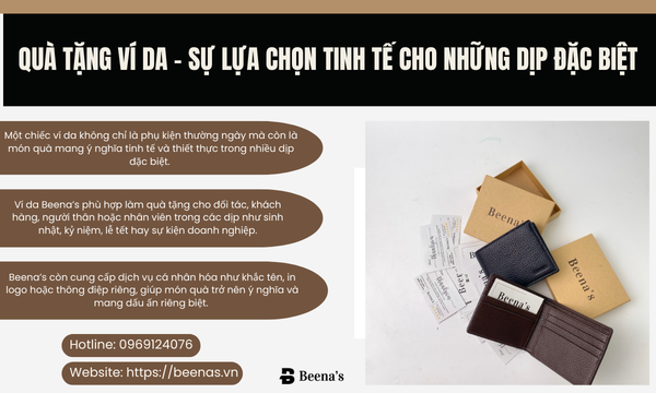 Quà tặng ví da - Sự lựa hconj tinh tế cho những dịp đặc biệt