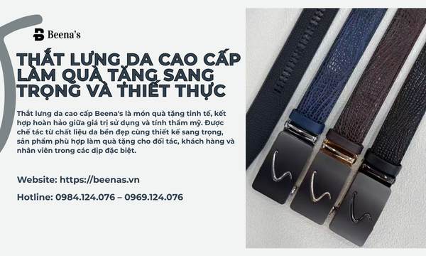  Thắt Lưng Da Cao Cấp Làm Quà Tặng Sang Trọng Và Thiết Thực