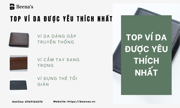 Top ví da được yêu thích nhất